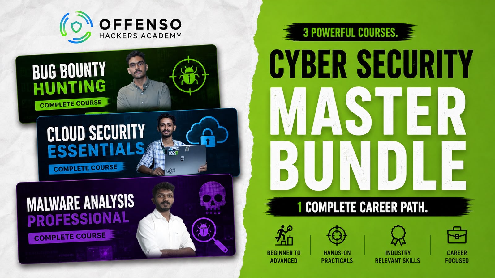 Offenso Bug Bounty, Malware Analysis, Cloud Security Bundle